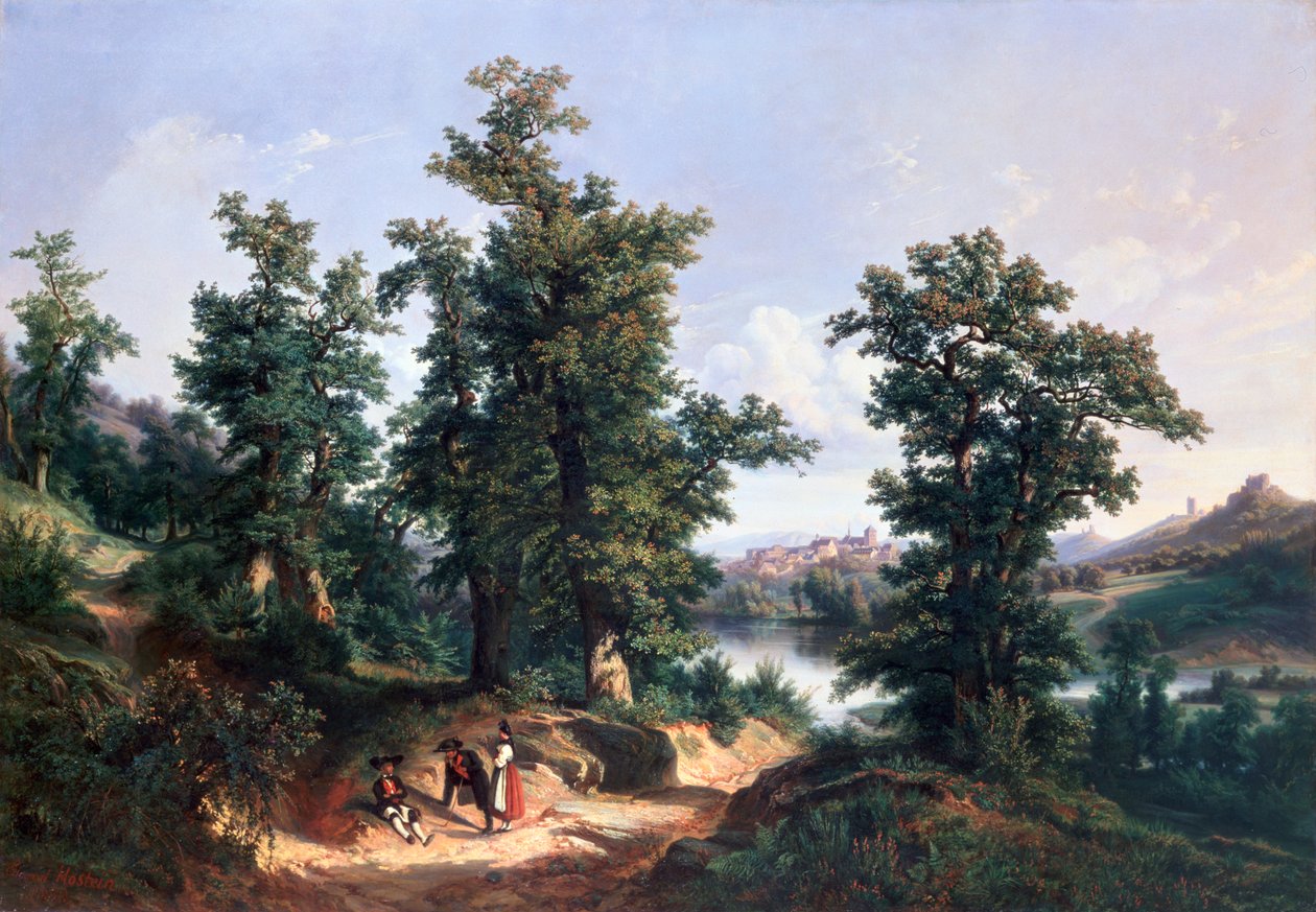 Ingang van het bos van Saverne | Edouard Jean Marie Hostein