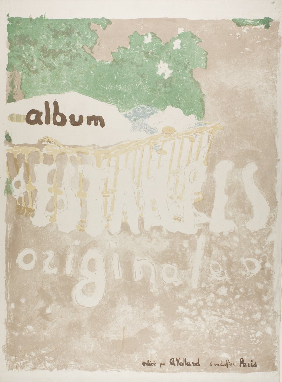 Project voor omslag van een gedrukte portfolio door Édouard Jean Vuillard