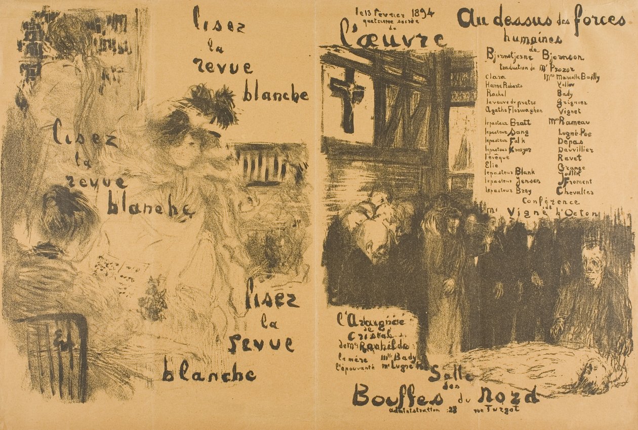 Lees "La Revue Blanche" getransformeerd - voorbij menselijke kracht door Édouard Jean Vuillard