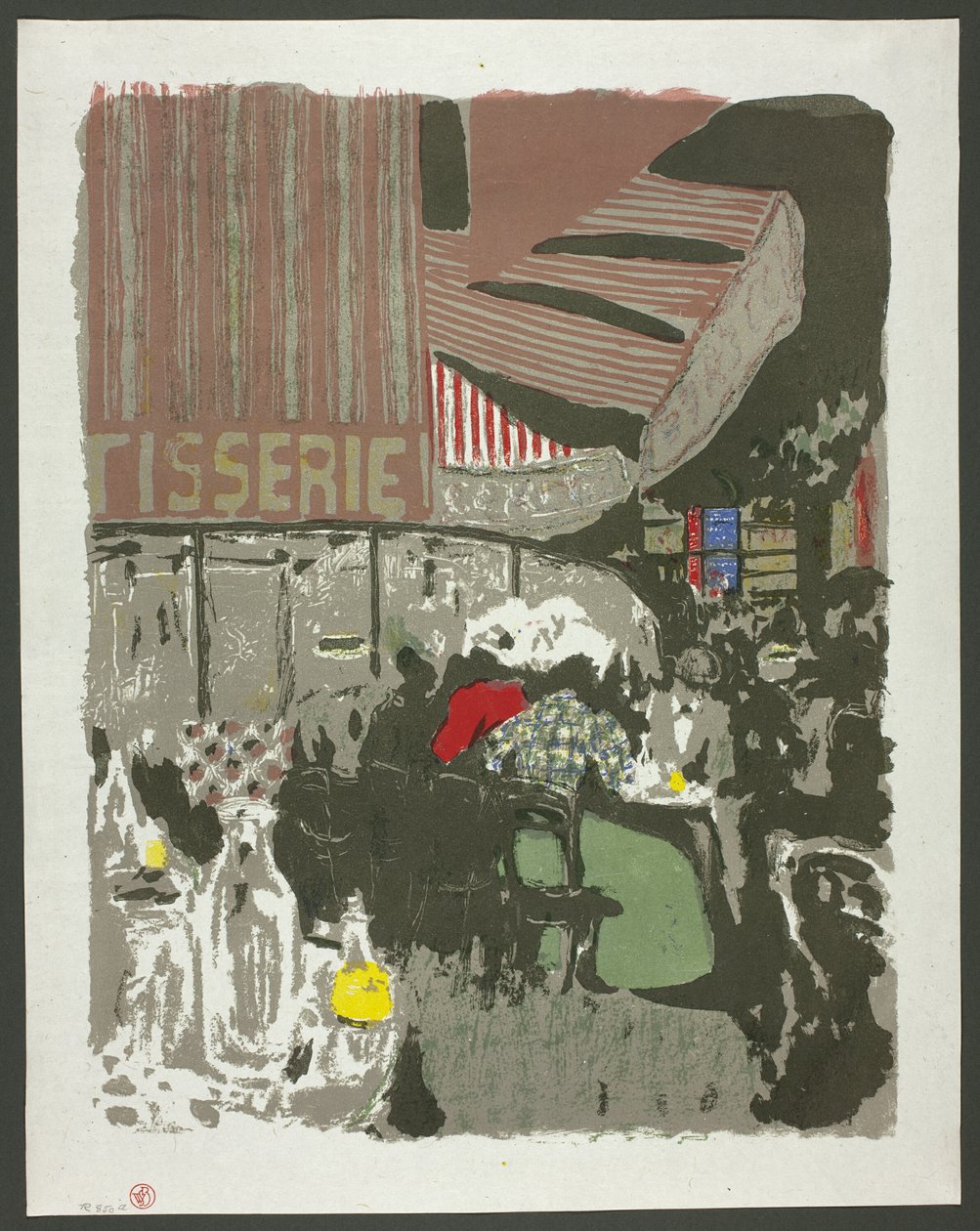 De banketbakkerij, plaat tien van Landschappen en interieurs door Édouard Jean Vuillard