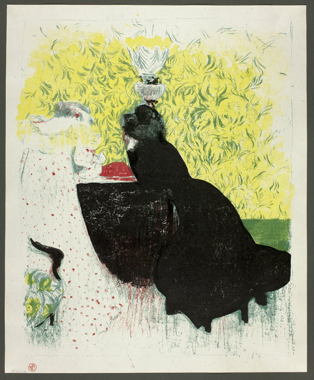 De twee schoonzussen, plaat twaalf uit Landschappen en interieurs door Édouard Jean Vuillard