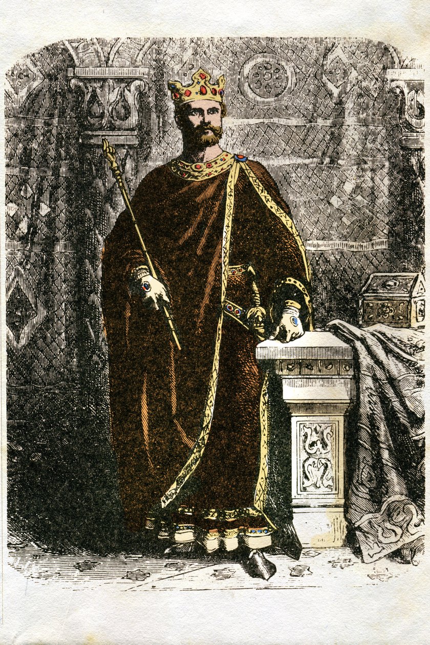 Illustratie voor Ivanhoe (ets) door Edouard & Lix Theodore (1830-1897) Frere