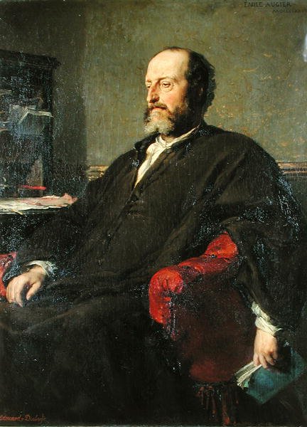 Guillaume Victor Emile Augier (1820-89) 1877 door Edouard Louis Dubufe