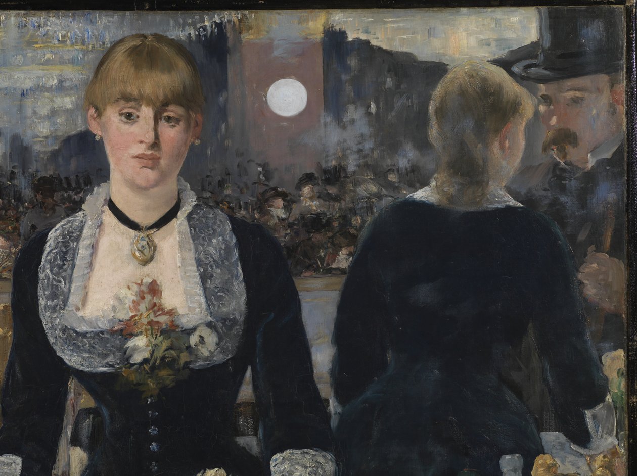 Een bar bij de Folies-Bergère, 1881-82 (detail) door Édouard Manet