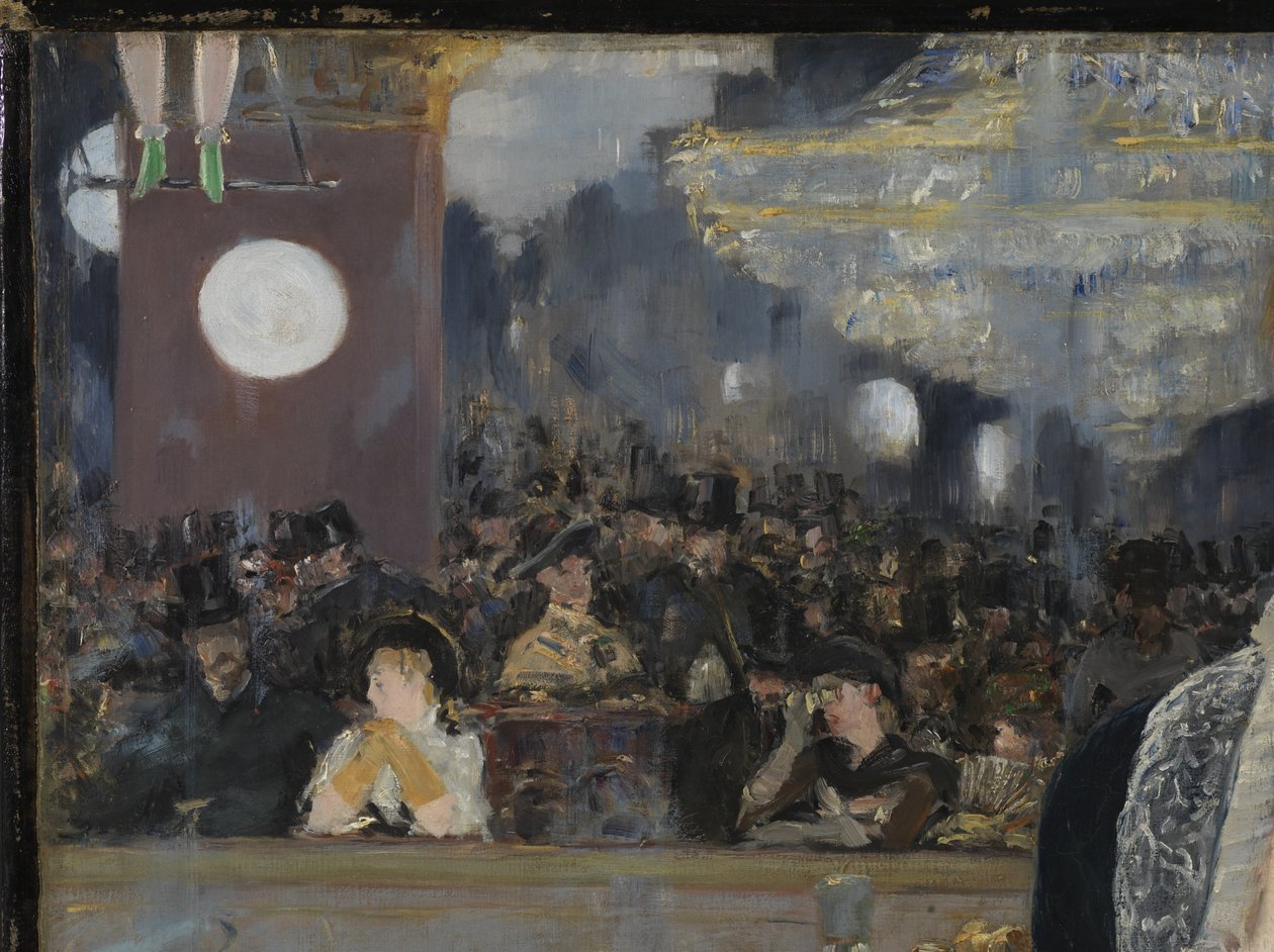Een bar in de Folies-Bergère, 1881-82 (detail) door Édouard Manet