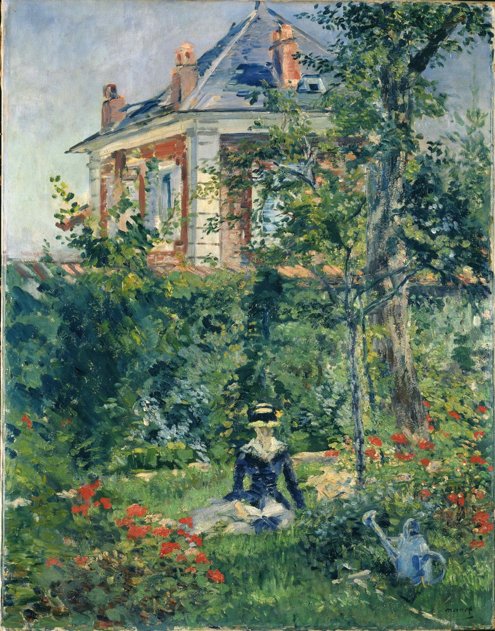 Een Tuinhoekje in Bellevue door Édouard Manet