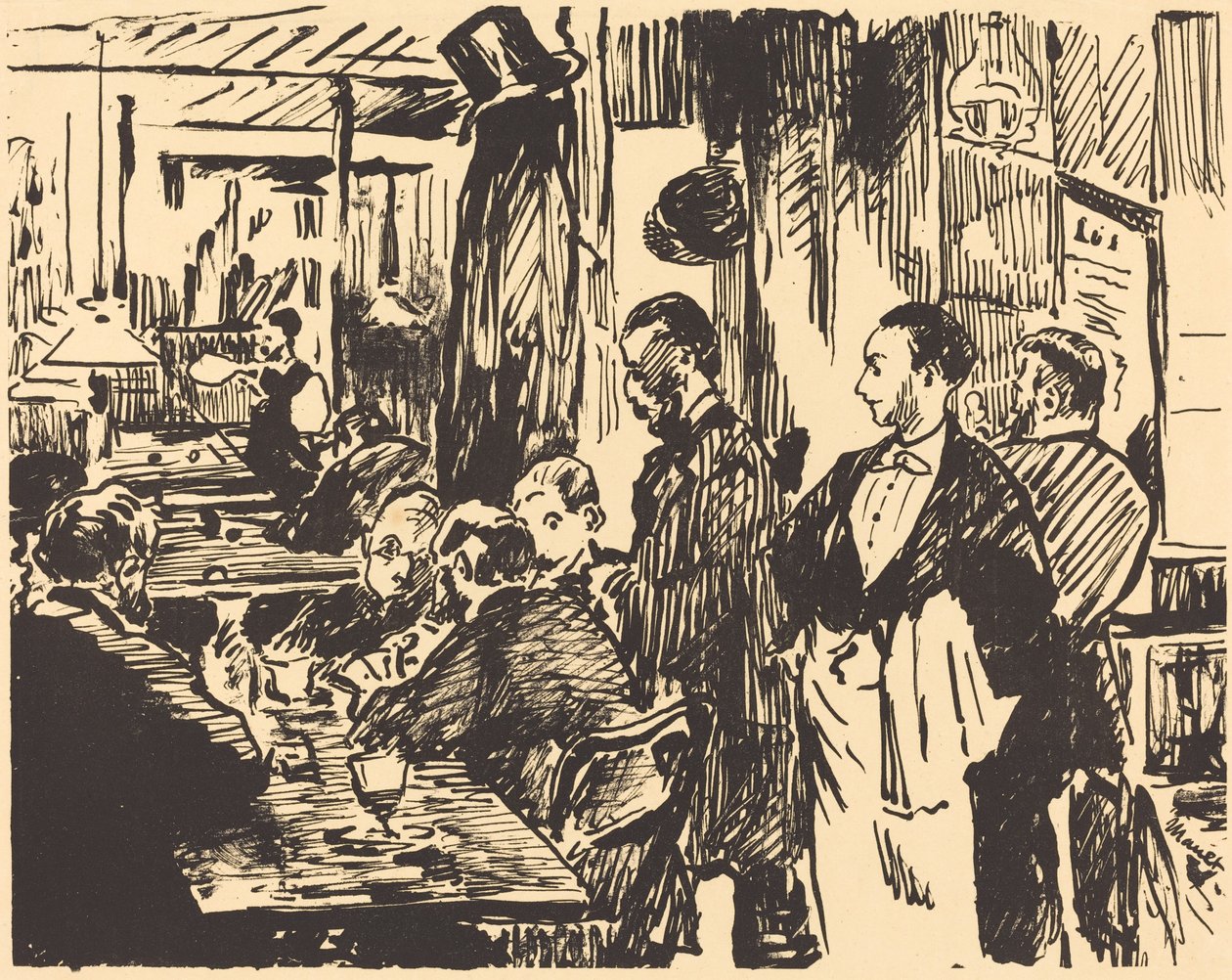 In het Café door Édouard Manet
