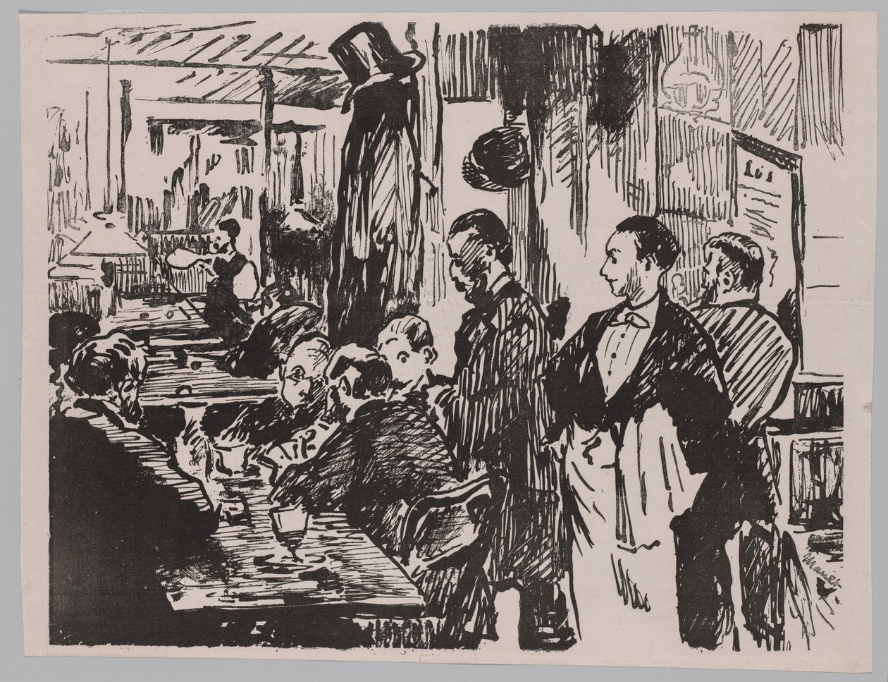 In het Café door Édouard Manet