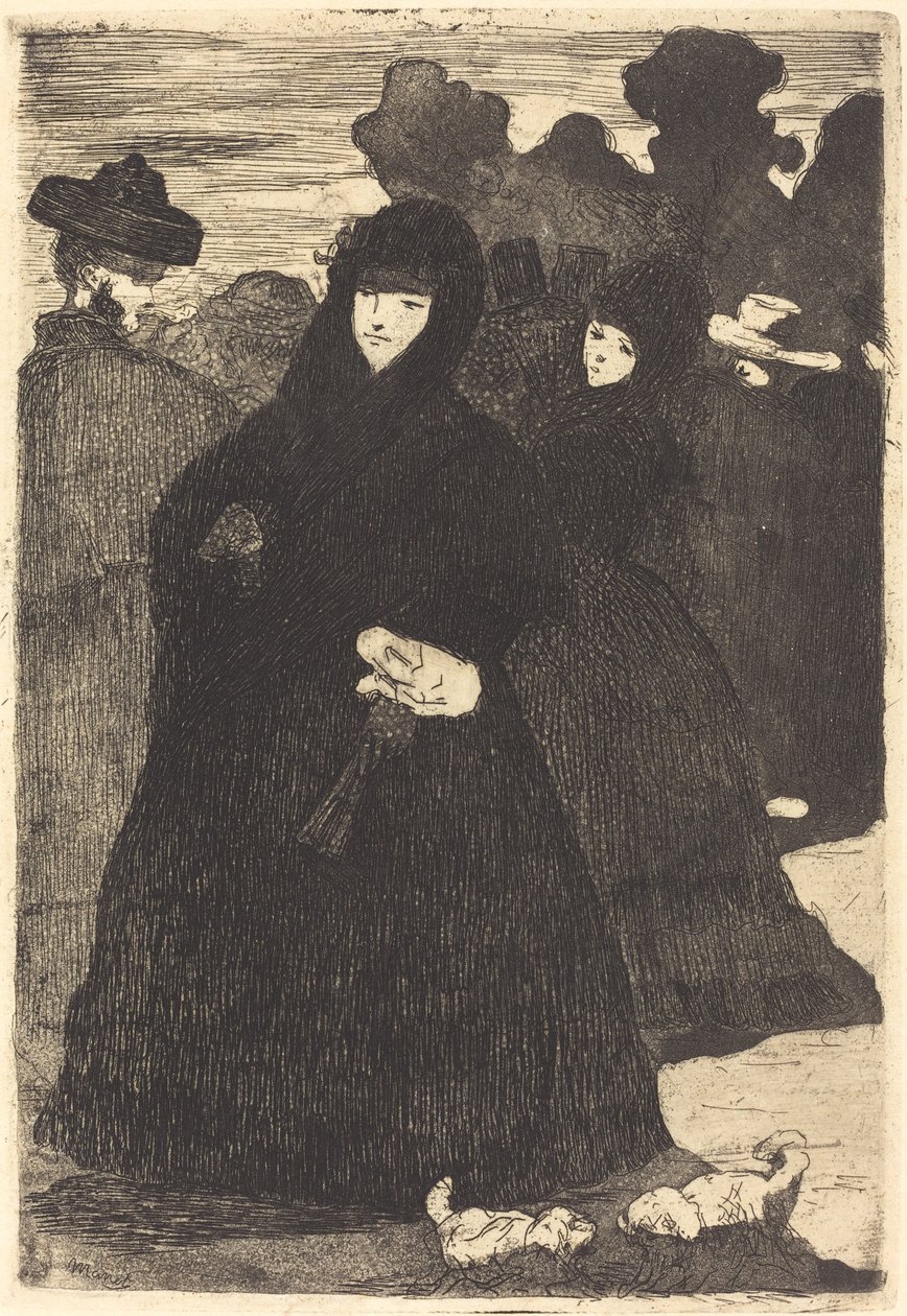 In het Prado Au Prado, 1865-1868 door Édouard Manet