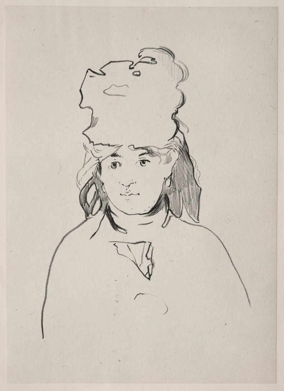 Berthe Morisot, 1872 door Édouard Manet