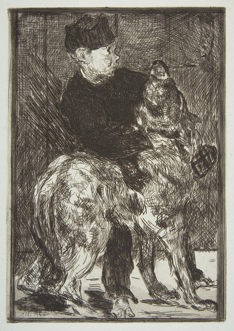 Jongen en hond, 1862 door Édouard Manet
