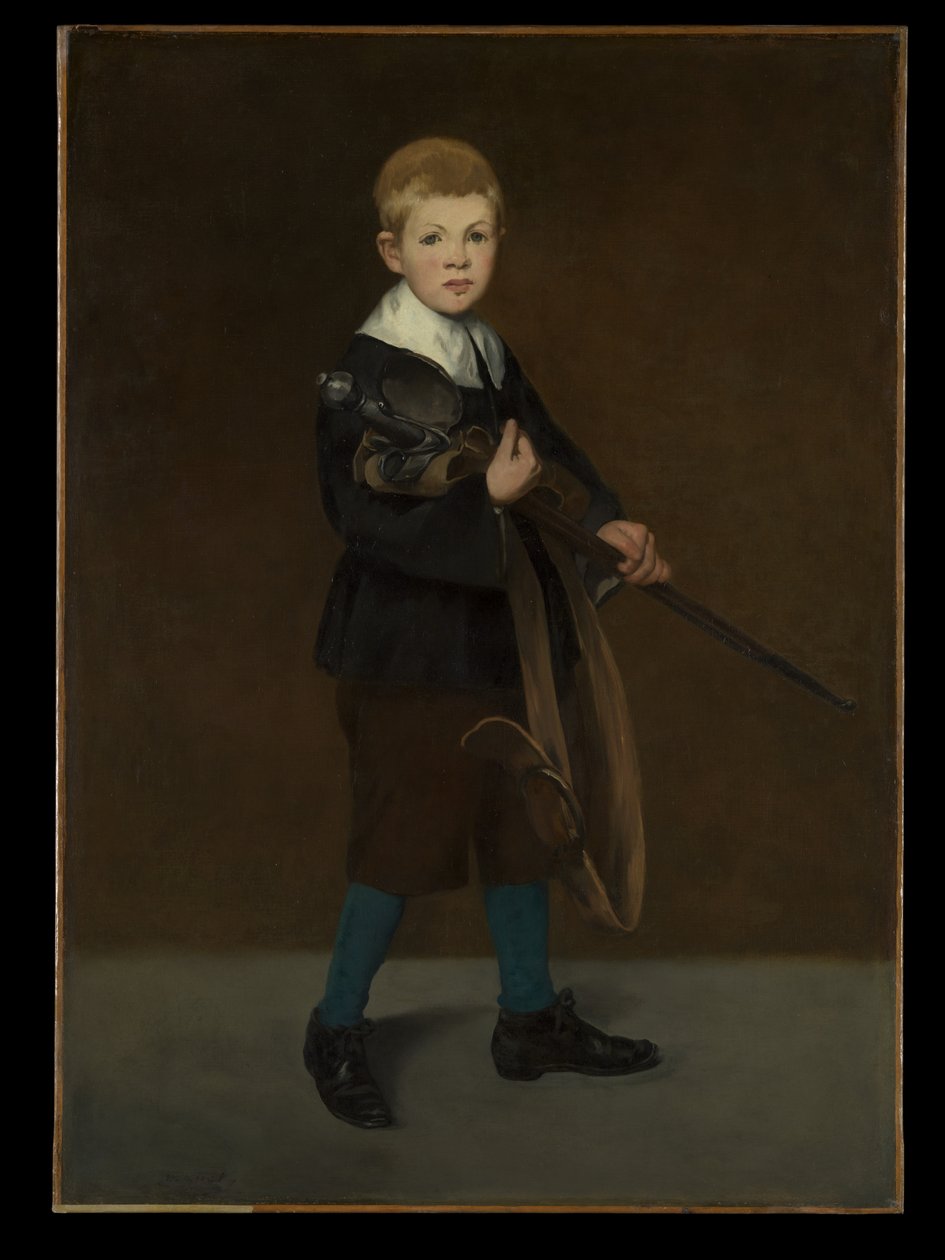 Jongen met een zwaard door Édouard Manet
