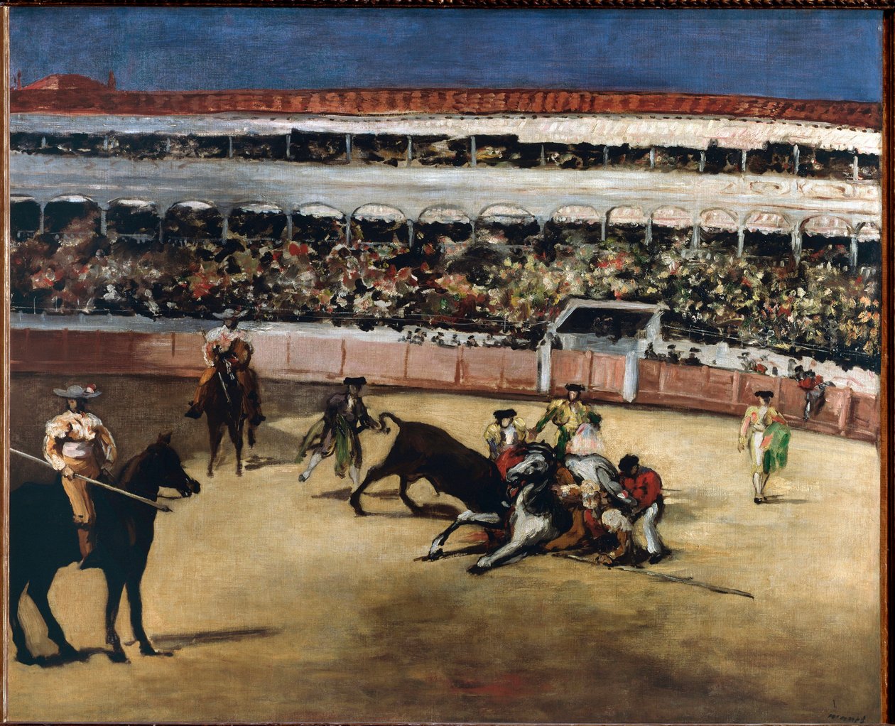 Stierengevecht - 1865-1866 door Édouard Manet