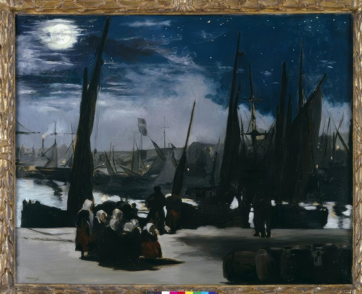 Maanlicht over de haven van Boulogne door Édouard Manet