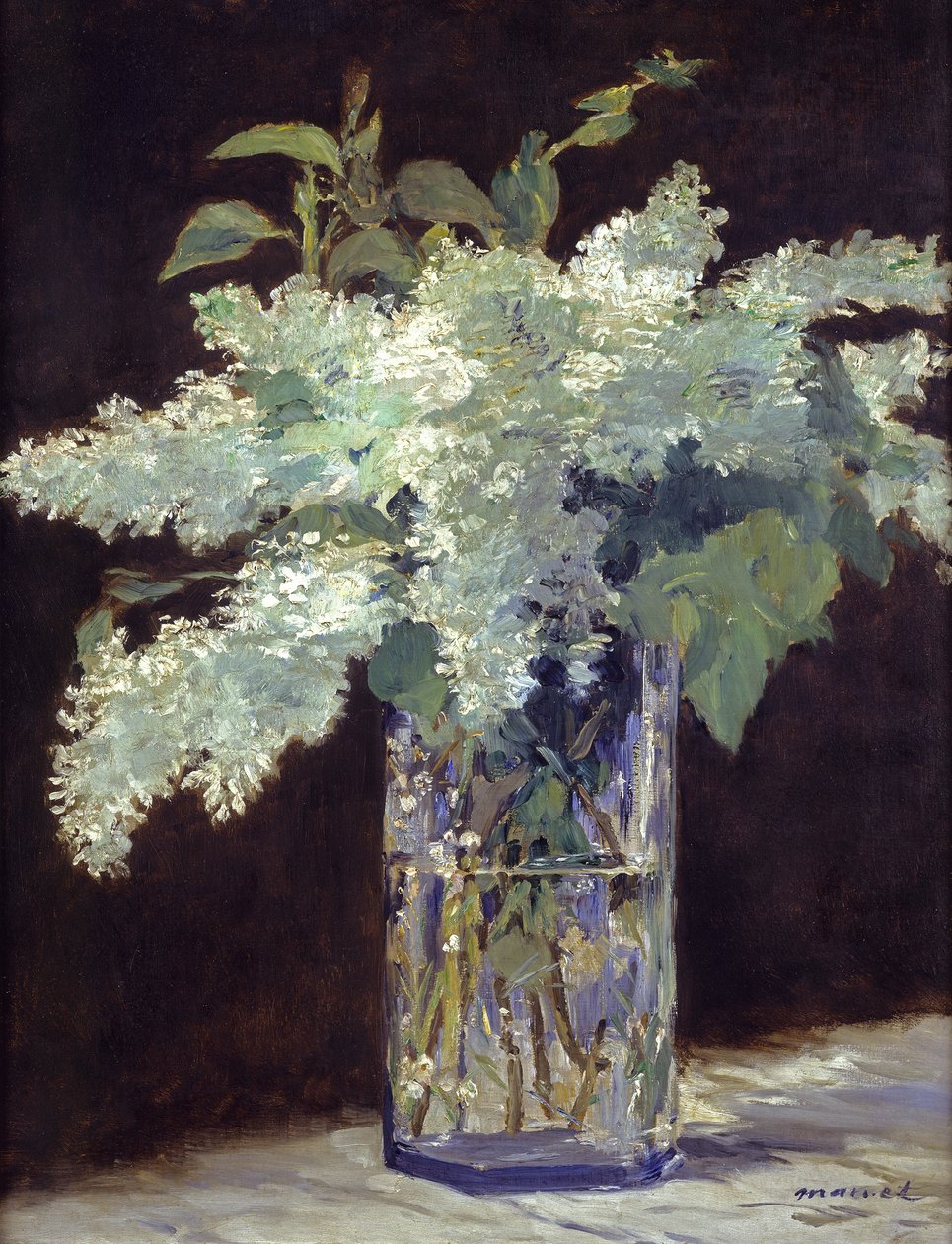 Het boeket seringen door Édouard Manet