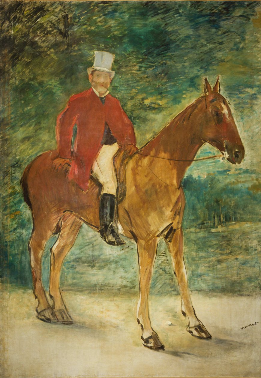 Ruiterportret van Michel Arnaud door Édouard Manet