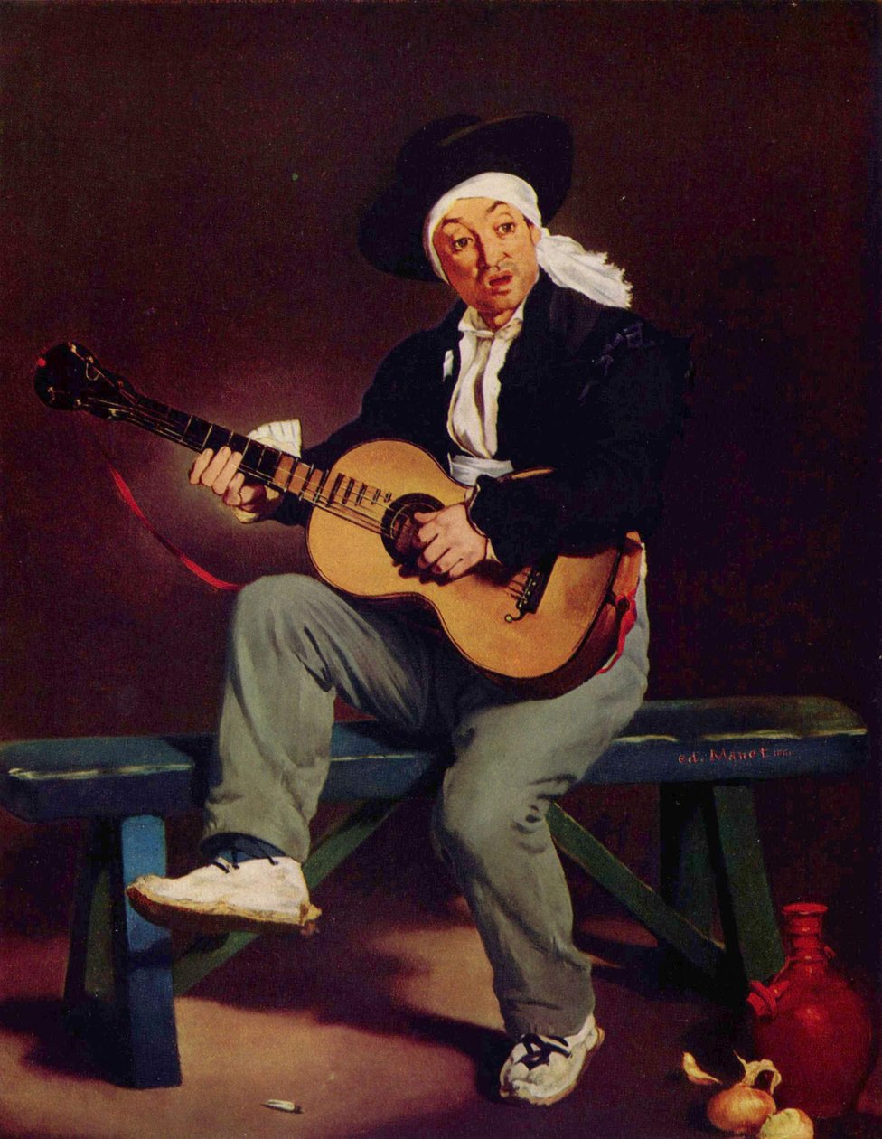 Frans: Le Chanteur espagnol De Spaanse Zanger door Édouard Manet