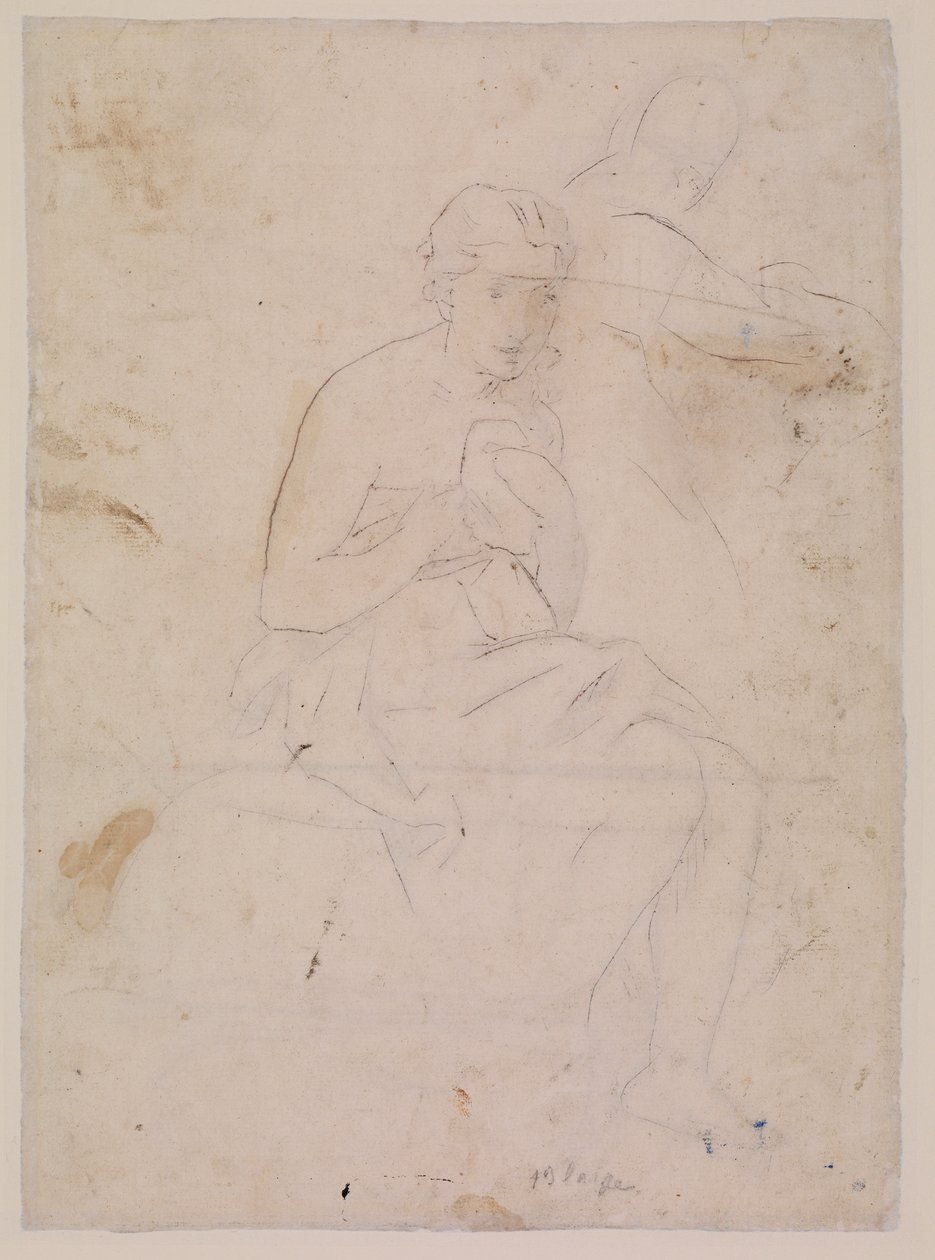 Ingesneden markeringen van De Toilette door Édouard Manet