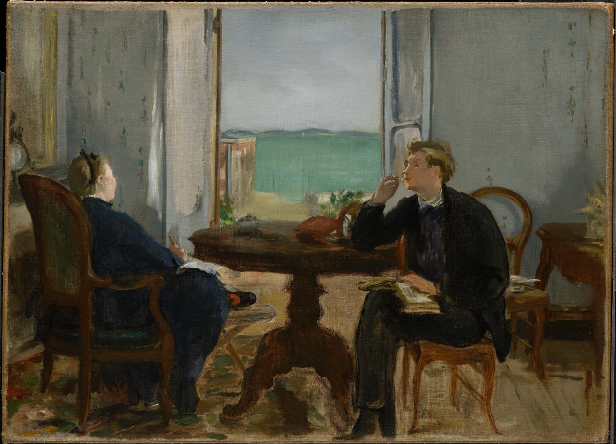 Interieur in Arcachon door Édouard Manet