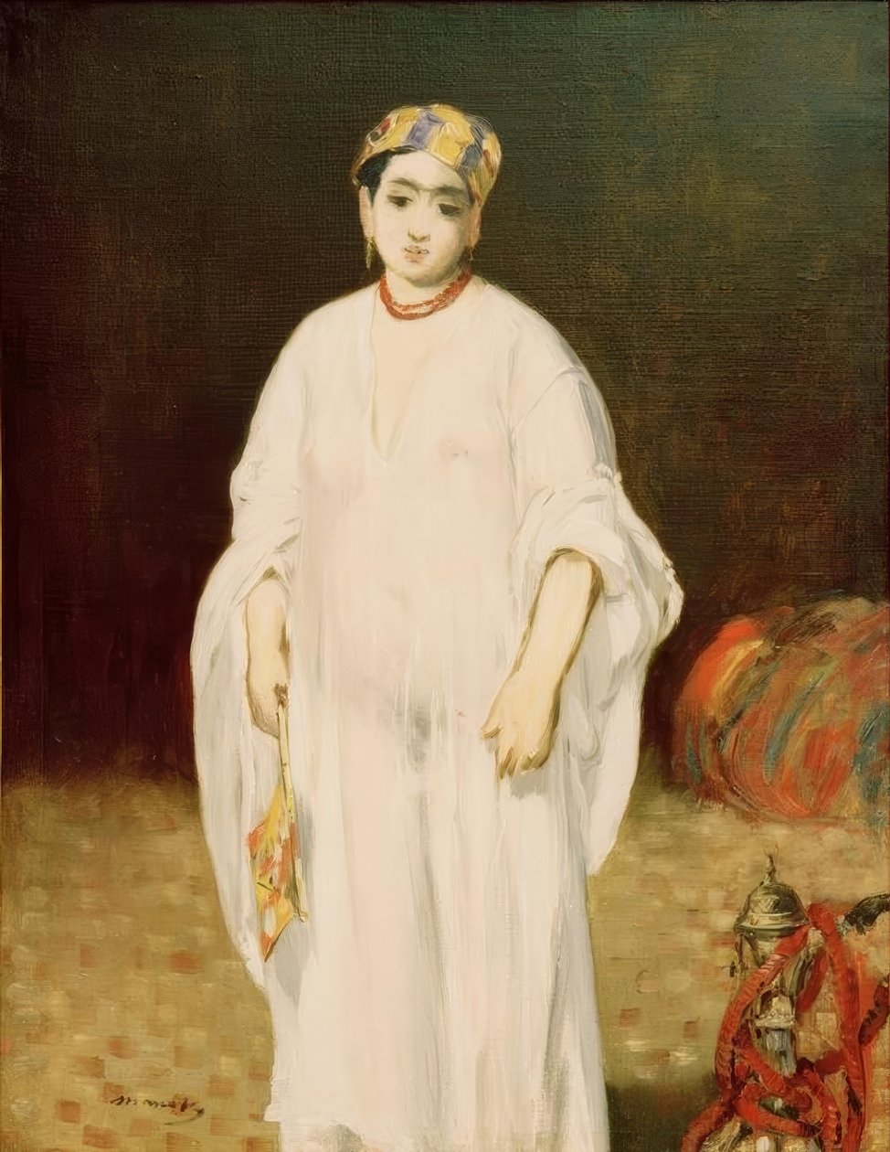 Jonge vrouw in oosters kostuum (De sultane) door Édouard Manet