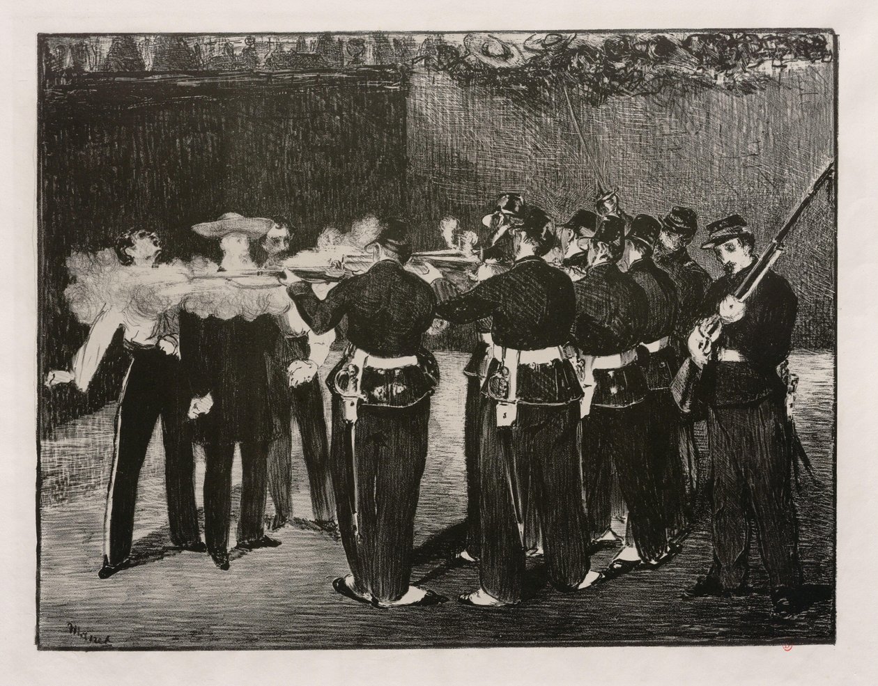 De executie van Maximiliaan door Édouard Manet