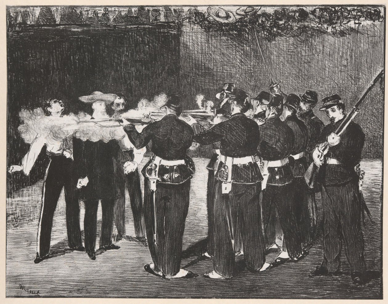 De terechtstelling van Maximiliaan door Édouard Manet