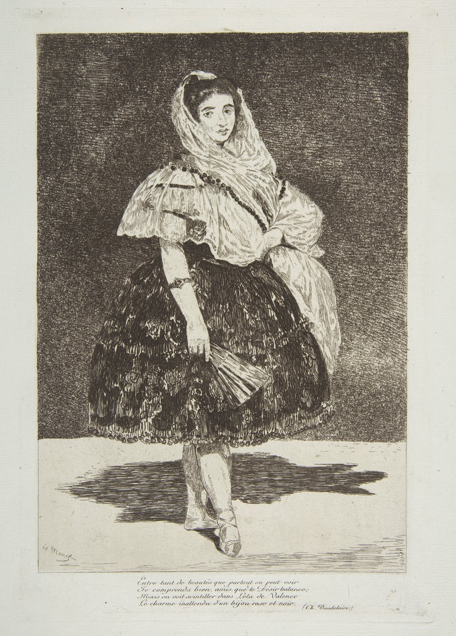 Lola uit Valencia door Édouard Manet