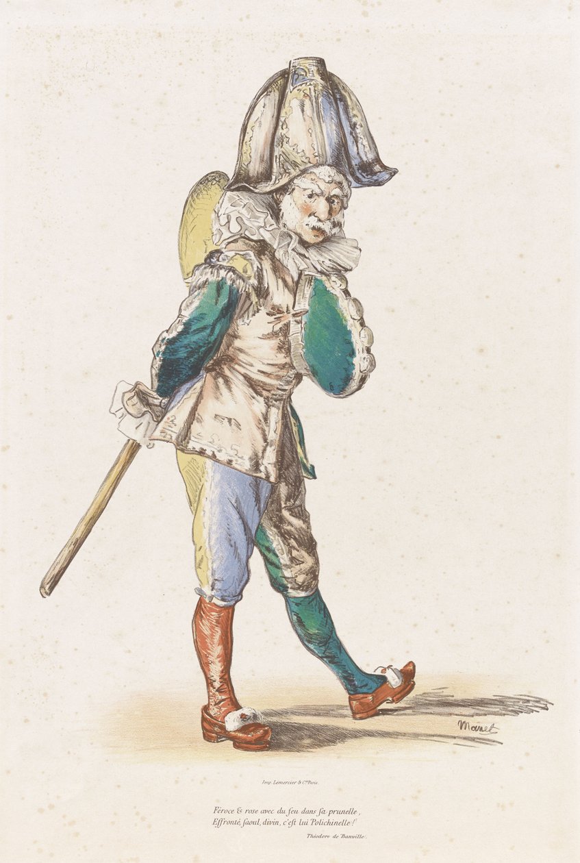 Polichinelle door Édouard Manet