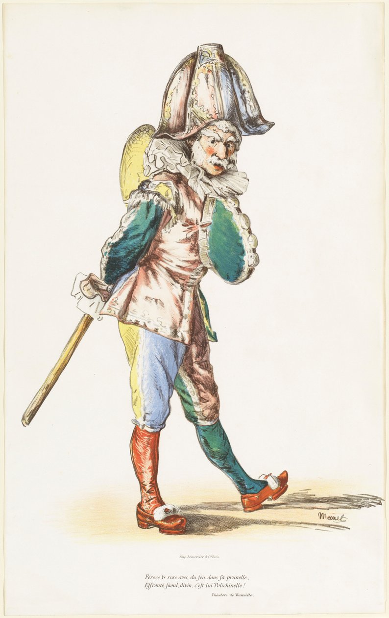 Polichinelle door Édouard Manet