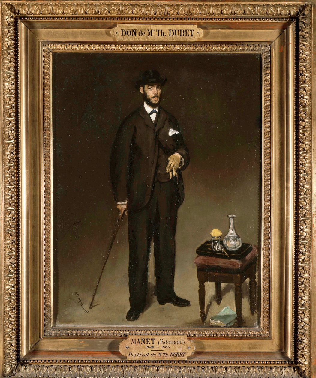 Portret van Theodore Duret, verzamelaar en kunstcriticus door Édouard Manet