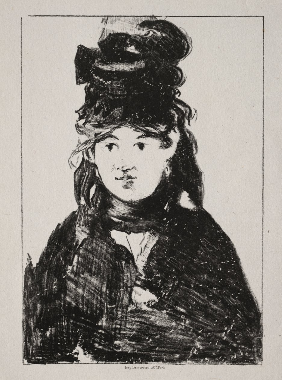 Portret van Berthe Morisot door Édouard Manet