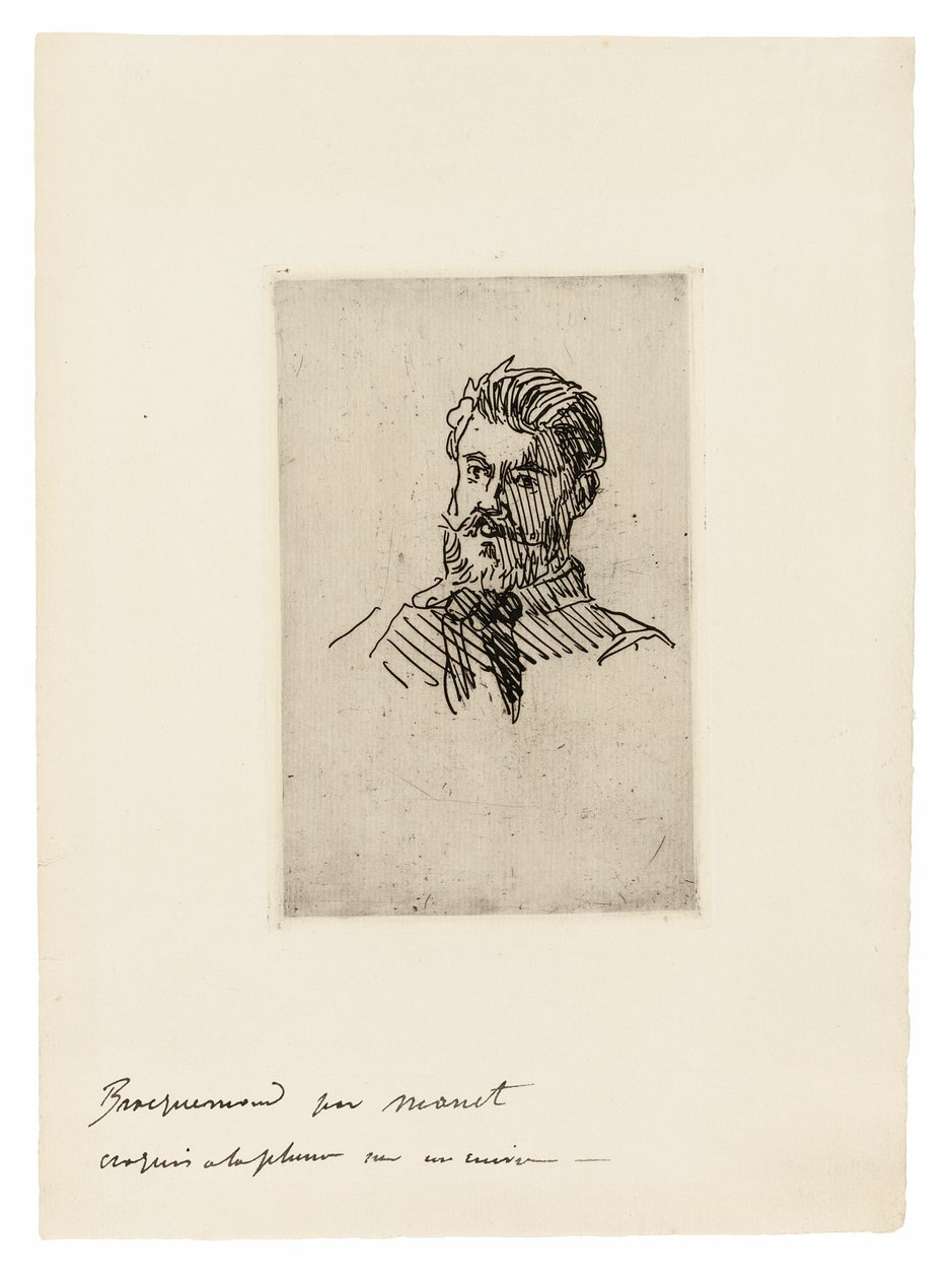 Portret van Félix Bracquemond door Édouard Manet