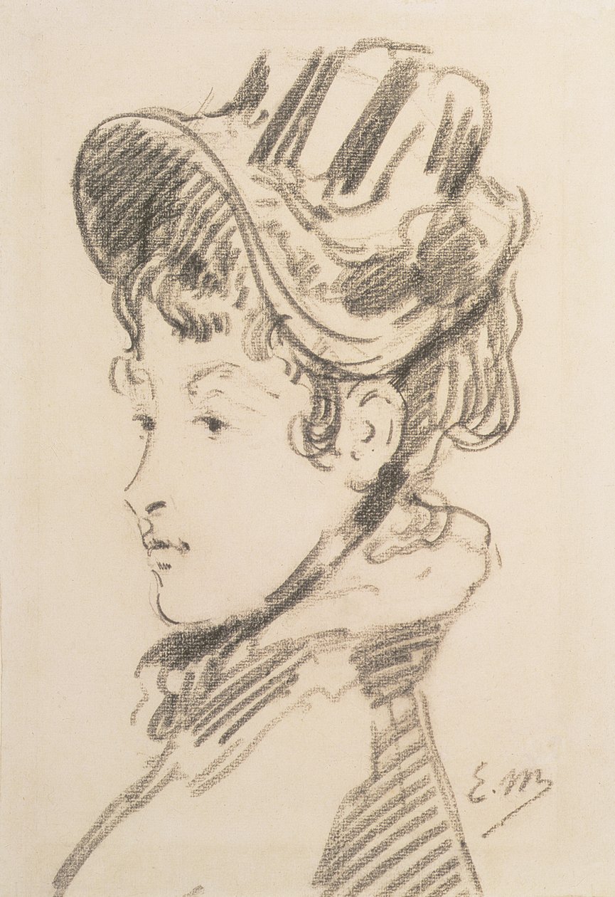 Portret van Madame Jules Guillemet door Édouard Manet