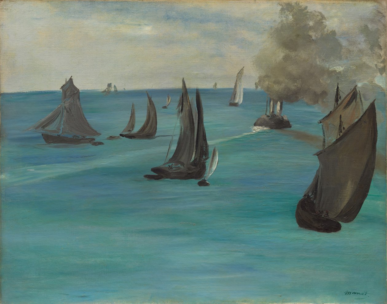 Zeezicht, Kalm Weer door Édouard Manet