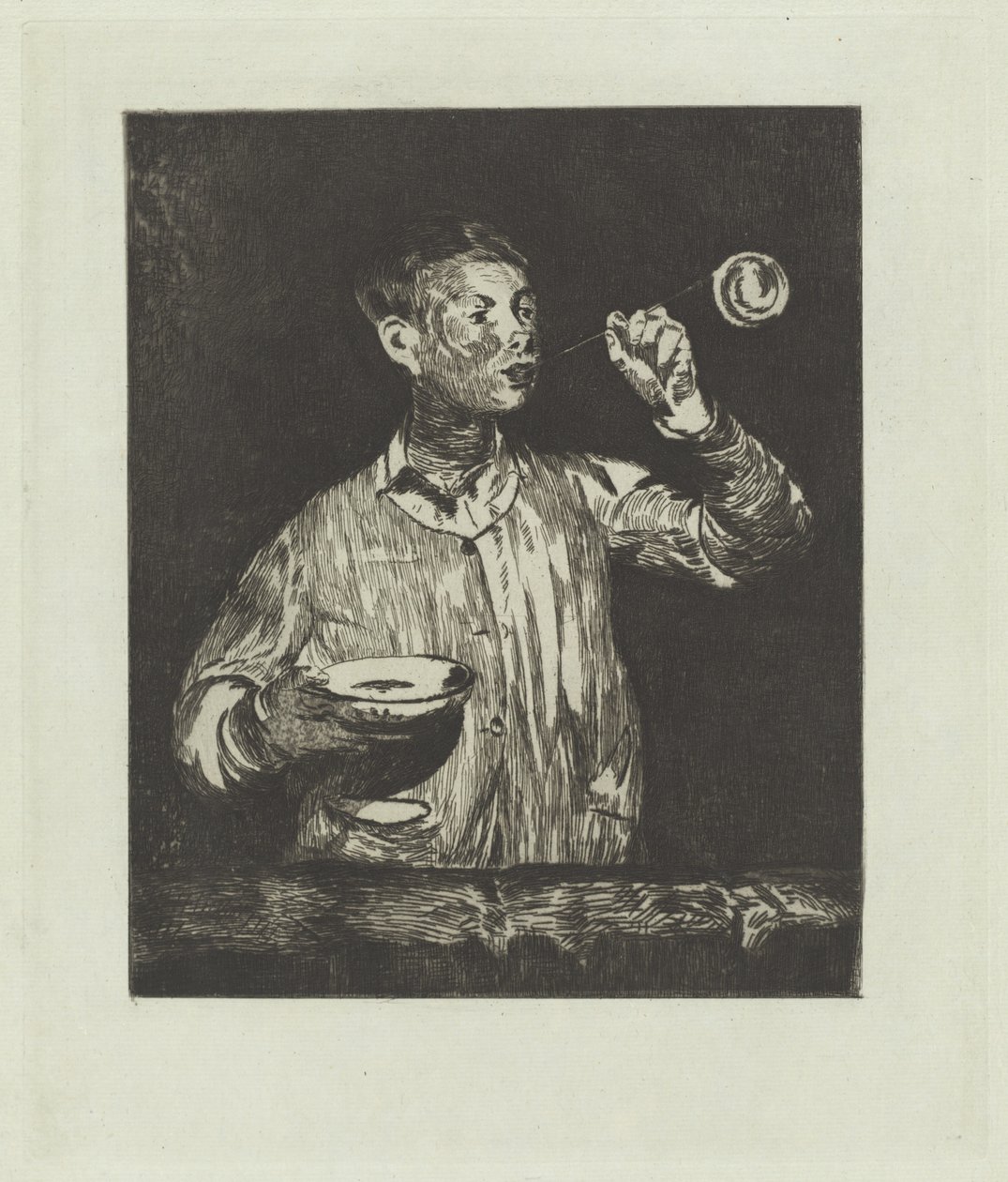 De Jongen met Zeepbellen door Édouard Manet