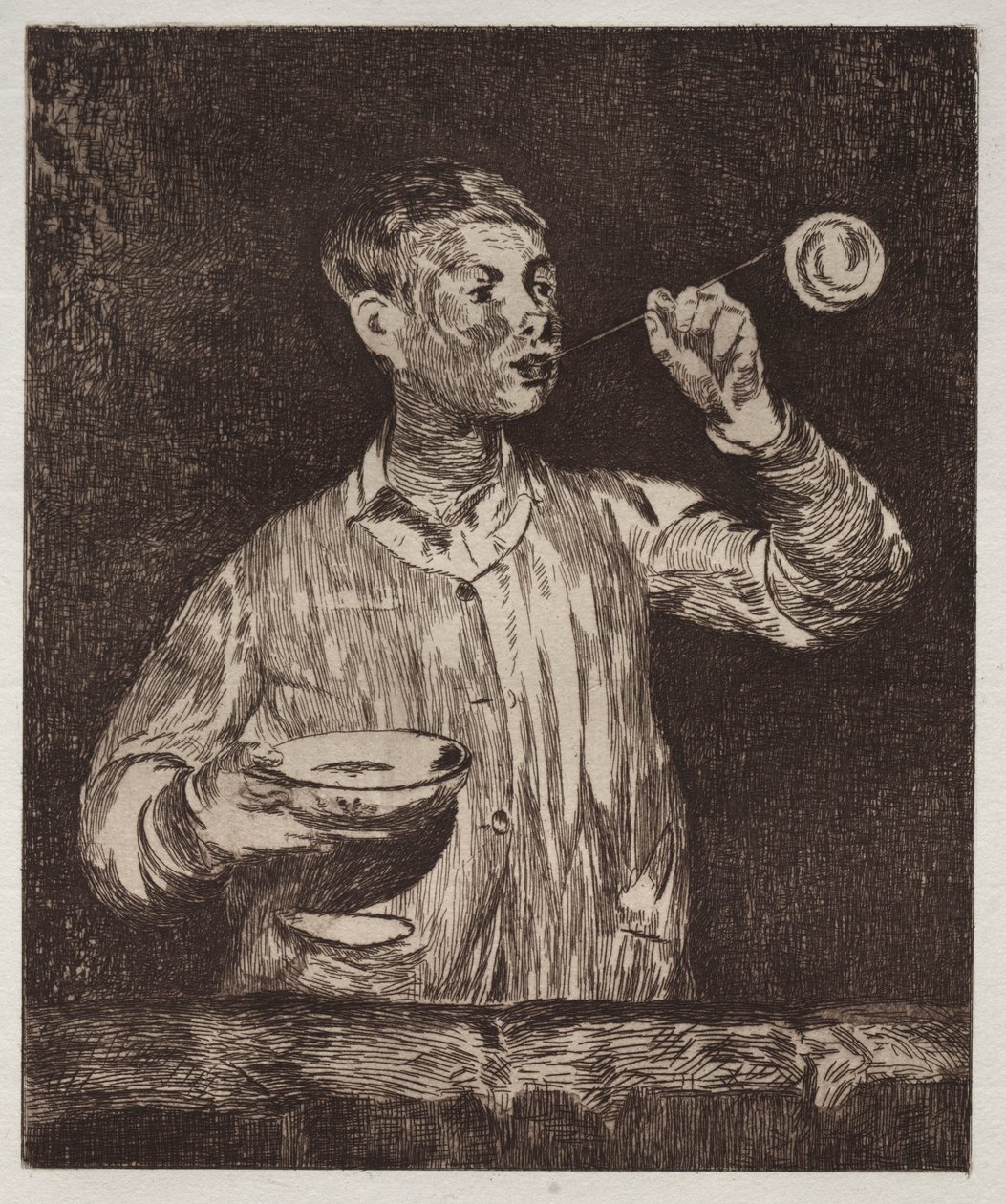 De jongen met zeepbellen door Édouard Manet
