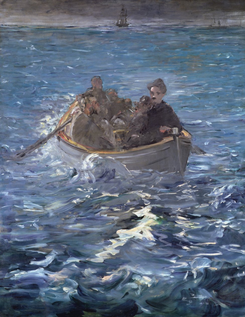 De ontsnapping van Henri de Rochefort (1831-1915) 1874 door Édouard Manet