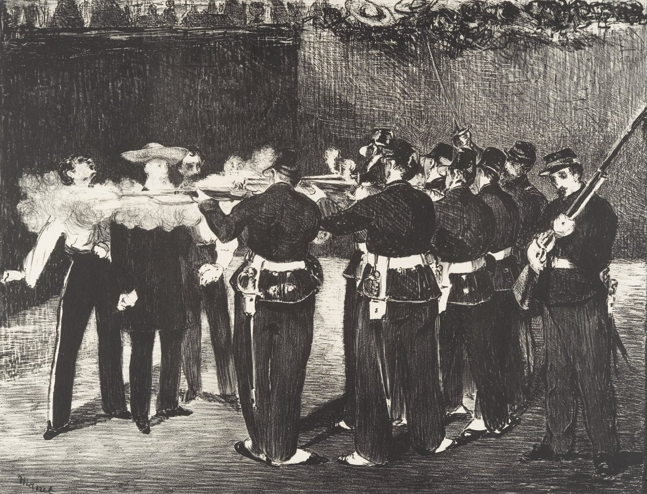 De Executie van Keizer Maximiliaan door Édouard Manet