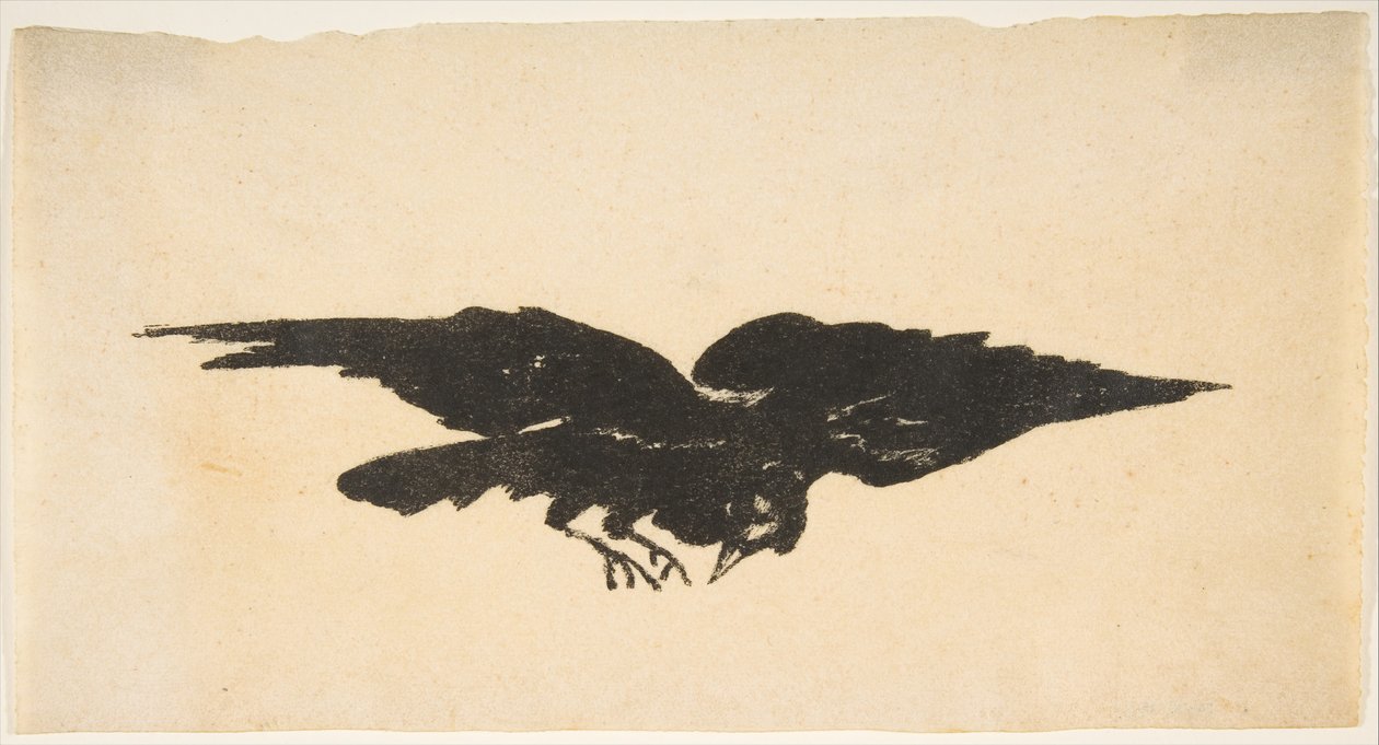De Vliegende Raaf, Ex Libris voor De Raaf door Edgar Allan Poe, 1875 door Édouard Manet
