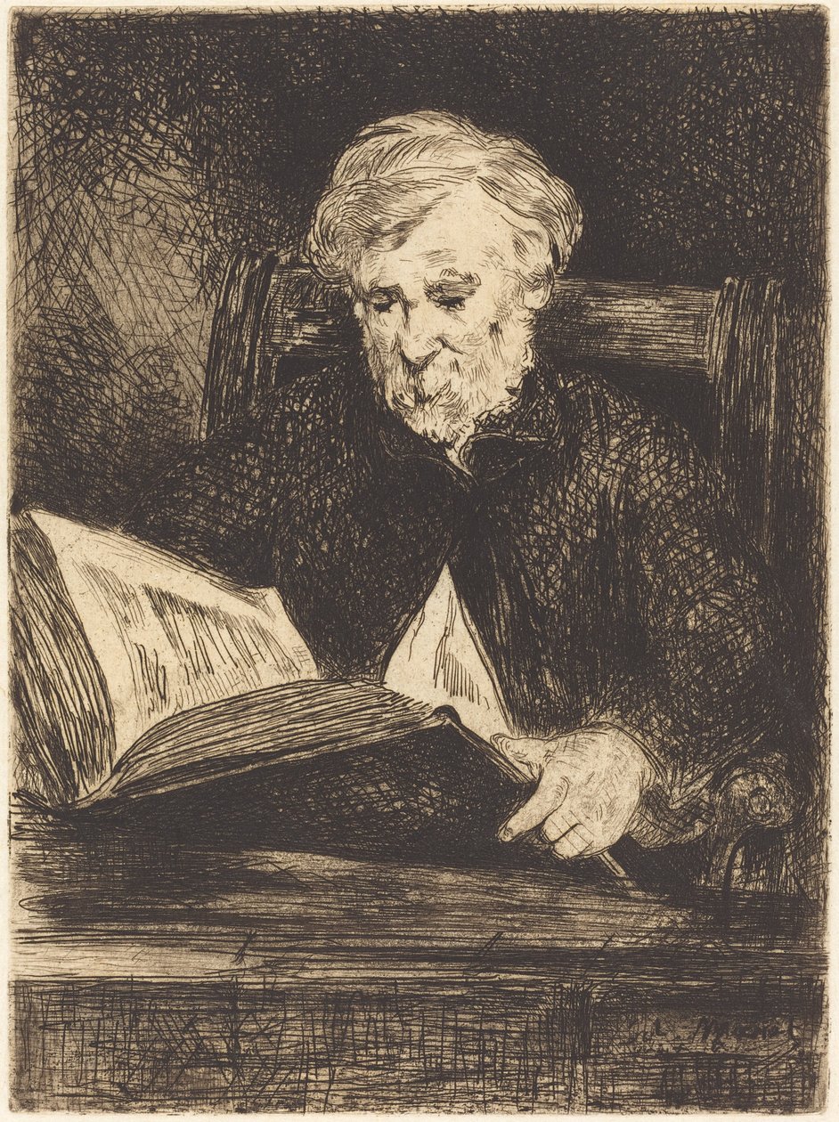 Le liseur, 1861 door Édouard Manet
