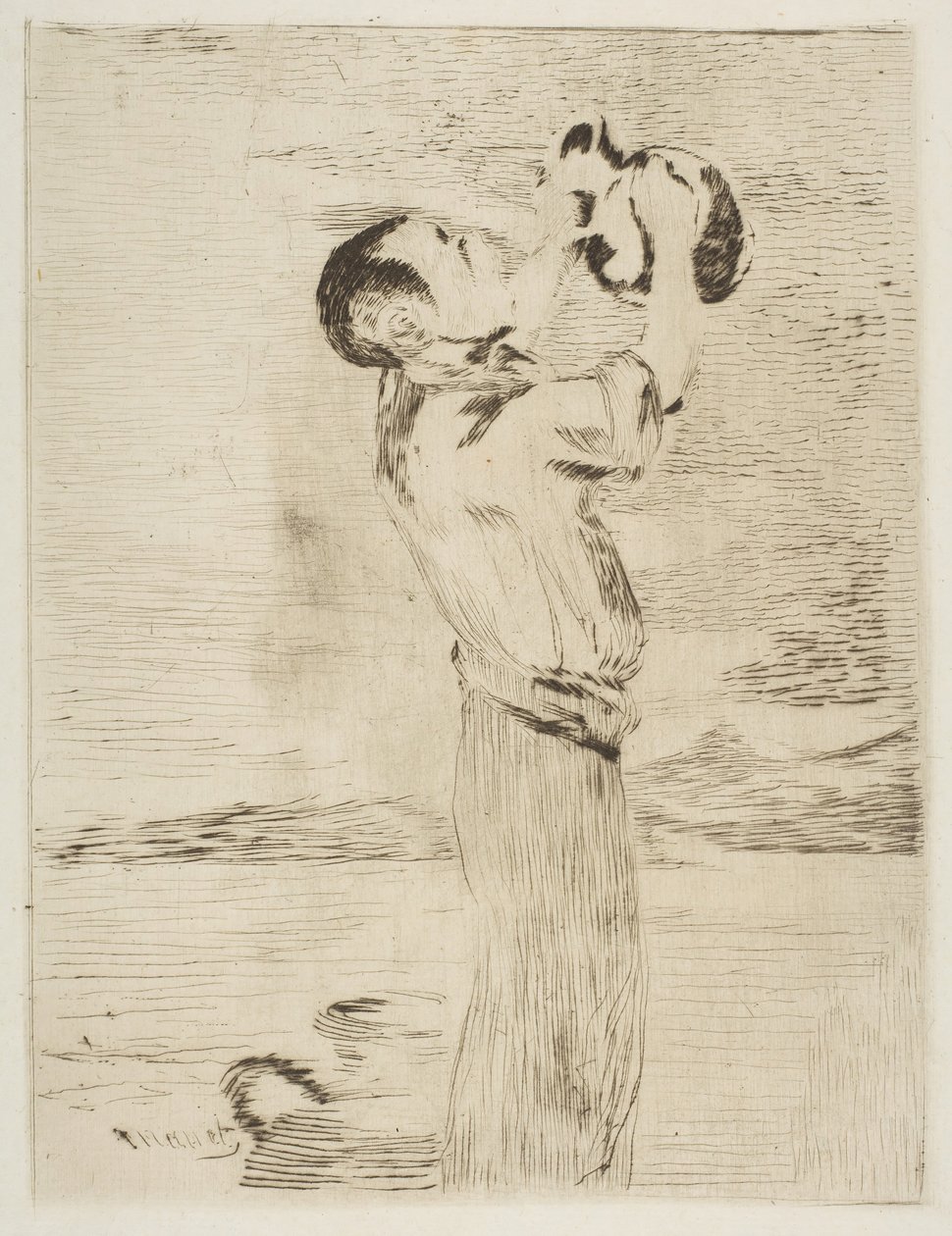 De Waterdrinker, 1870-74 door Édouard Manet