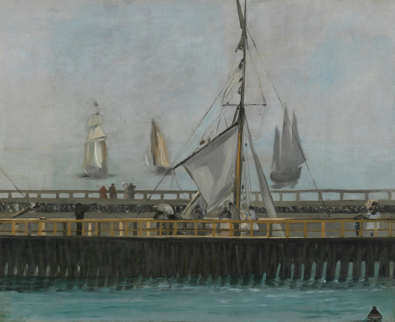 De pier van Boulogne-sur-Mer door Édouard Manet