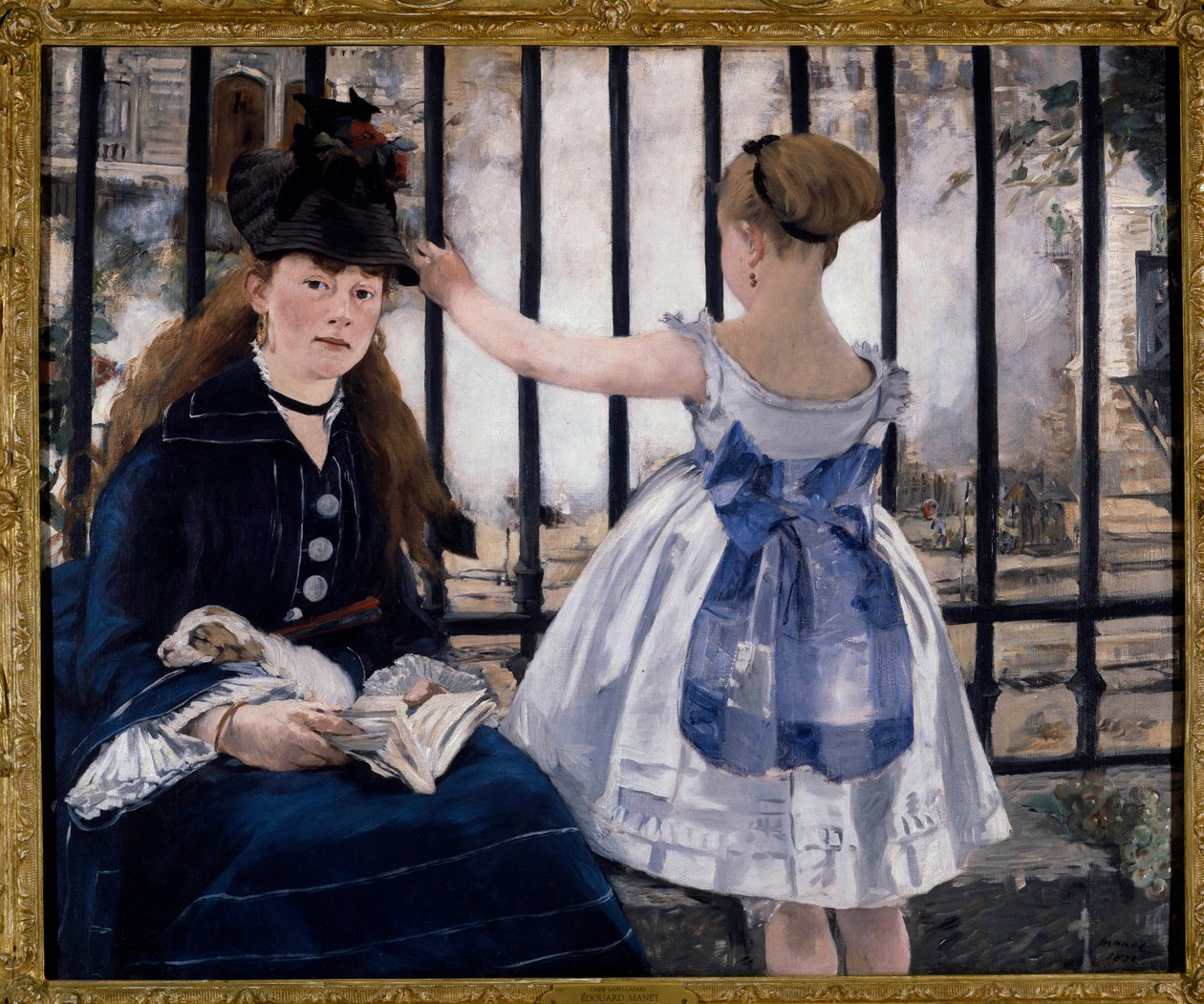 Het station (of gare Saint Lazare) door Édouard Manet