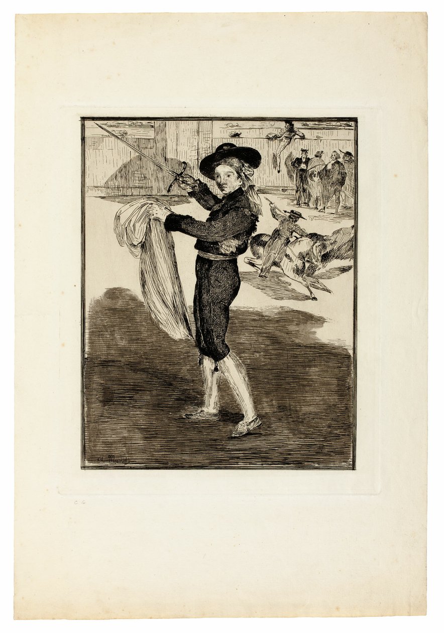 Victorine Meurent in het kostuum van een "Espada" door Édouard Manet