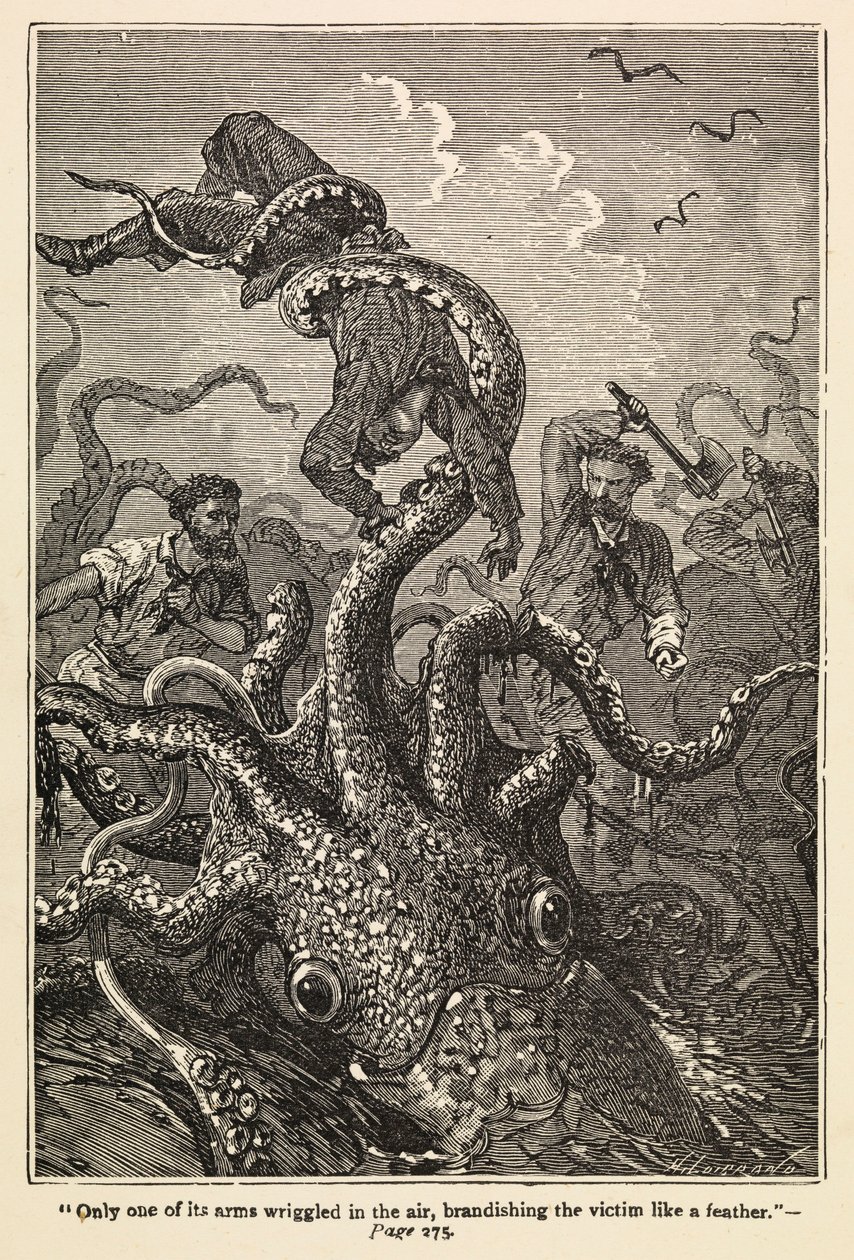 Twintigduizend mijlen onder zee door Edouard & Neuville Alphonse Marie Adolphe de (1835 85) Riou