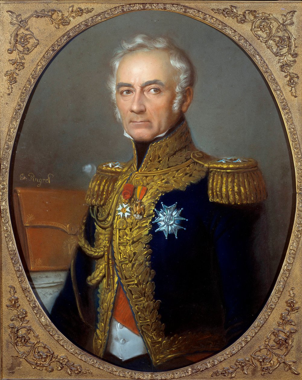 Portret van Charles Tristan, Graaf van Montholon (1783-1853) door Edouard Pingret