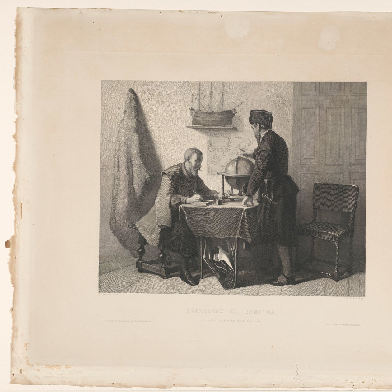 Willem Barendsz en Jacob van Heemskerck door Edouard Taurel