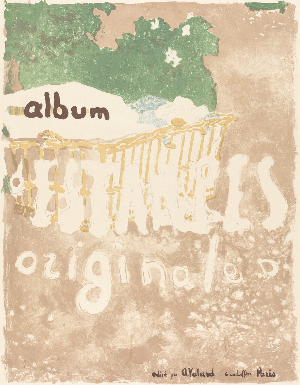 Een Baby in een Mand Buiten door Edouard Vuillard
