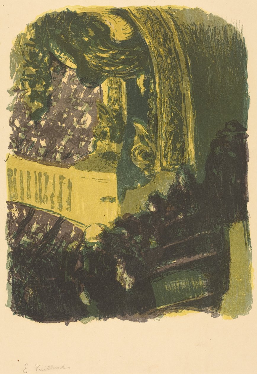 Eine Galerie im Gymnasium door Edouard Vuillard