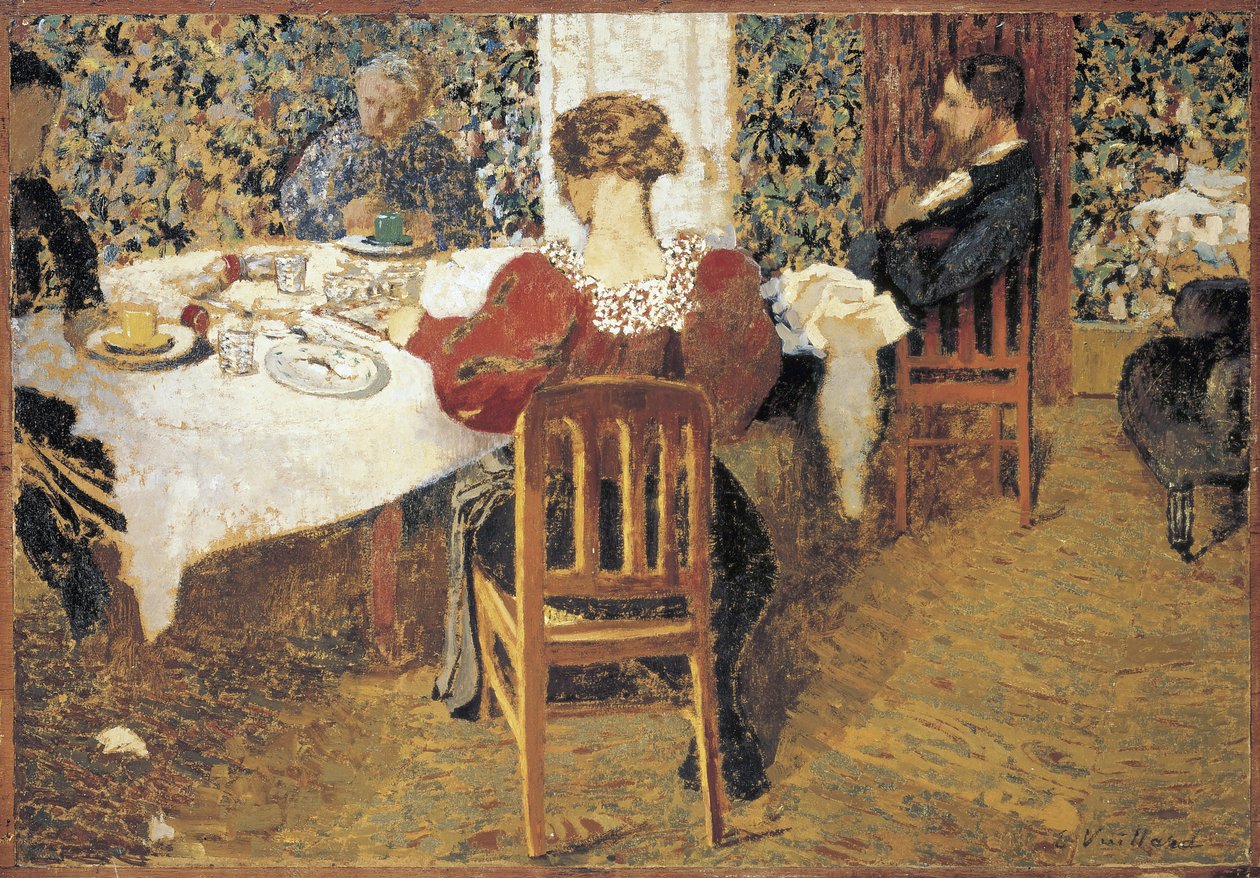 Een tafel (Le Dejeuner) door Vuillard, Edouard (1868-1940) door Edouard Vuillard